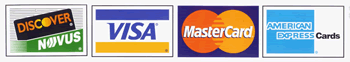 We accept all major credit cards!